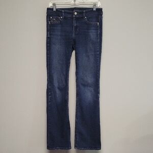 White House Black Market Dark Blue Boot Cut Jeans